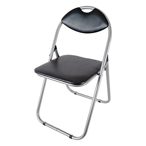 4.6 out of 5 stars with 127 ratings. Folding Office Chair, Black Faux Leather Padded Dining Seat
