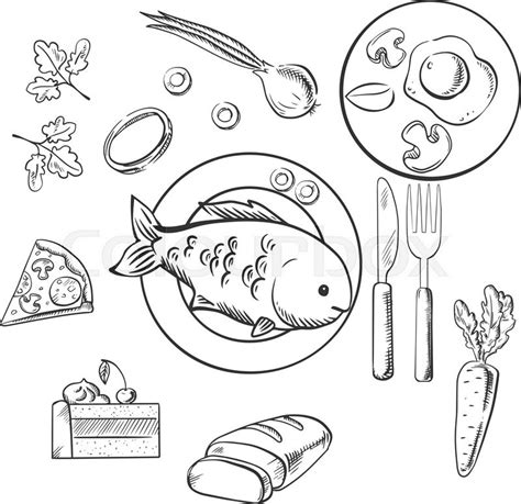 Look at links below to get more options for getting and using clip art. Food Plate Drawing at GetDrawings | Free download