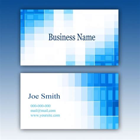 Free Psd Blue Business Card Template