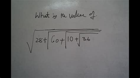 Square Root Sums Youtube