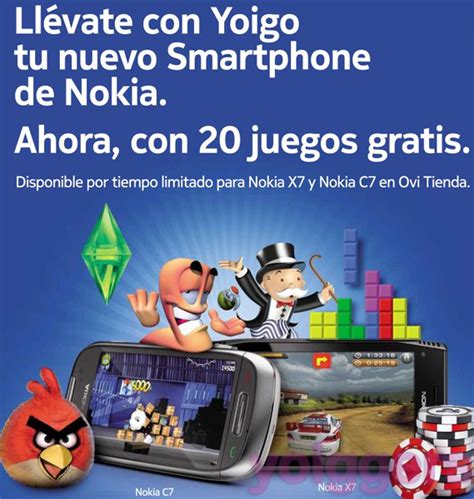 Search results for 'juegos nokia'. 20 juegos gratis al comprar Nokia X7 y C7 en tiendas Yoigo ...