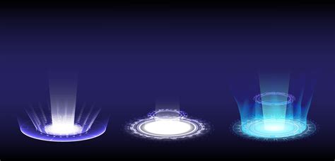 Hologram Portal Vector Art Icons And Graphics For Free Download