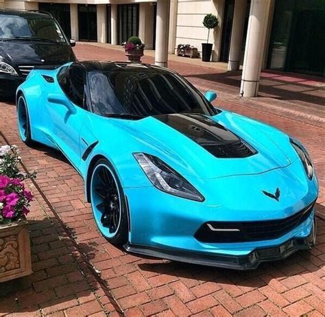 Turquoise Corvette Super Sport Cars Sports Car Pretty Cars Shades Of