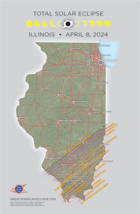 Total Solar Eclipse 2024 Path Map Illinois Today Terry Georgina