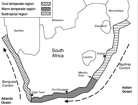 Ocean Currents Of Africa Major Ocean Currents Ocean Currents Map As