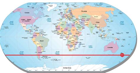 Oceania Map With Latitude And Longitude