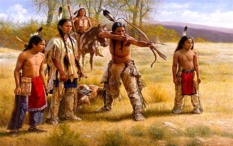 Карта племен индейцев северной америки