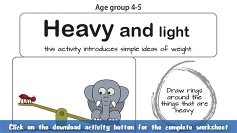 Heavy And Light Worksheet Math For Kids Mocomi Math For Kids