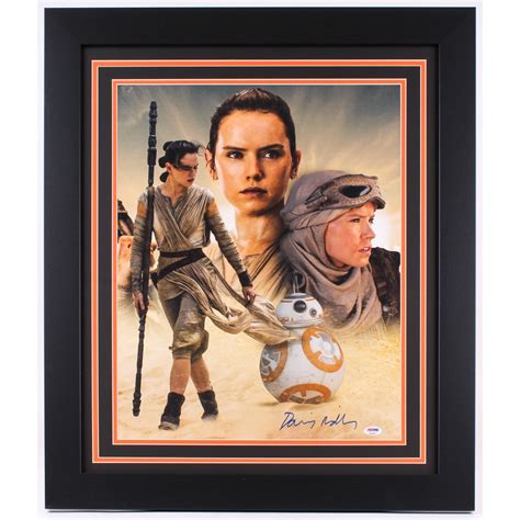 Daisy Ridley Signed Rey Star Wars The Force Awakens 23 5 X 27 5