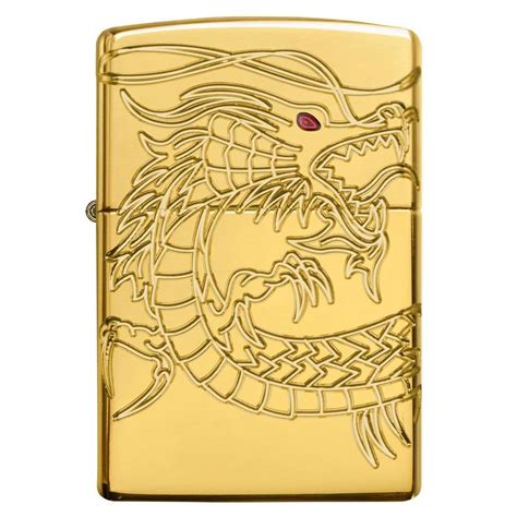 Zippo lighter dragon emblem 49297 golden zippo original usa. Zippo - Red Eyed Dragon - 360 Degree Gold-Plate Limited ...