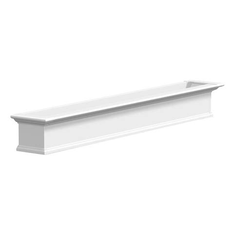 Mayne 12 In X 84 In White Yorkshire Window Box 8827 W