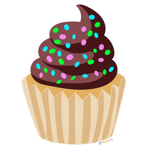 Free Chocolate Cupcake Clipart Png File Pearly Arts