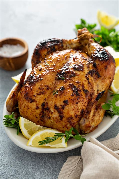 The Best Roasted Chicken In The Oven Video Oh Sweet Basil