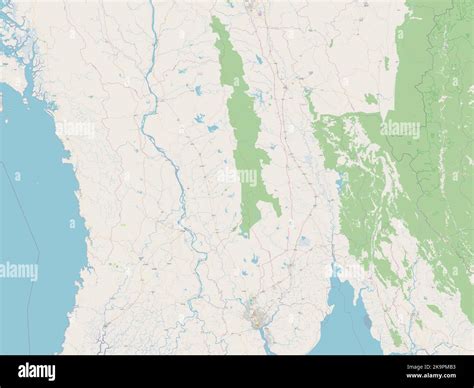 Bago Division Of Myanmar Open Street Map Stock Photo Alamy