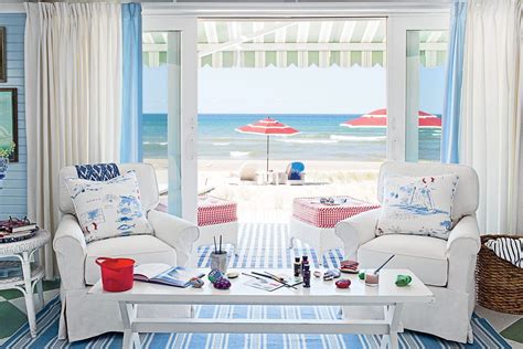 20 Beautiful Beach Cottages Beach House Living Room Beach Cottage