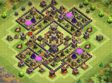 The advantage of this th9 base is that the walls inside of the base can defense the enemy queen from attacking the black elixir storage, the enemy queen. 14+ Best TH9 Dark Elixir Farming Bases 2018 (New!) | Anti ...