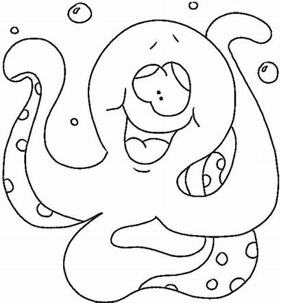 Coloring Silly Face Octopus Pages Faces Printable