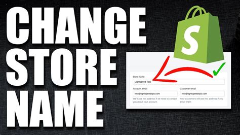 In order to change your shopify store name simply. Change Your Store Name in Shopify in 30 Seconds - YouTube
