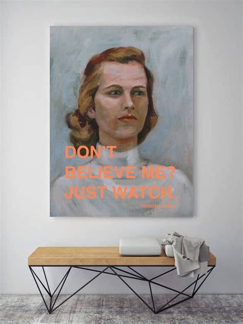 Vintage Strong Woman Poster Dont Believe Me Just