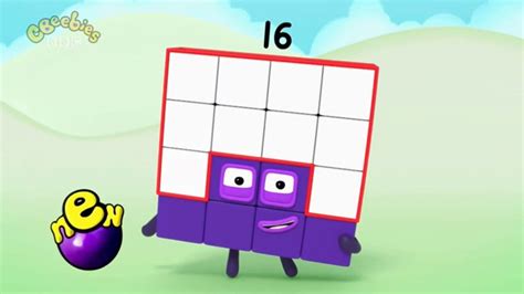 A Cartoon Character Is Holding An Egg In Front Of The Number 16 Puzzle