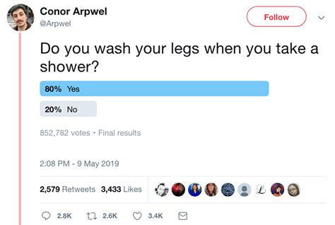 do you wash your legs in the shower debate has stirred up the internet this past week 16