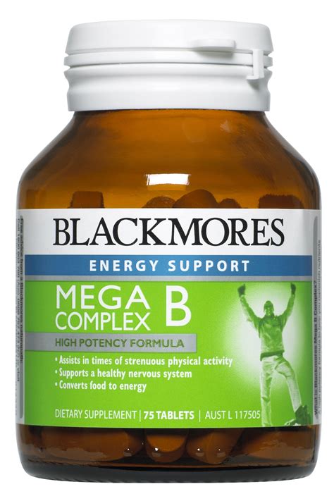 With all isotonix products the directions will be listed on the label. Buy Blackmores Mega B Complex Online - 31 Tabs and 75 Tabs