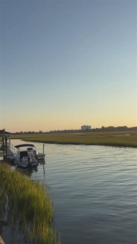 Sunset On The Water Intracoastal Golden Hour At The Beach In 2022