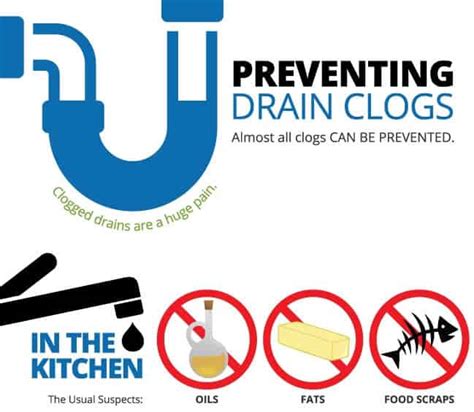 Prevent Drain Clogs Infographic Knight Plumbing Blog