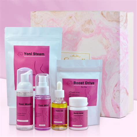 Aromlife Natural Herbs Feminine Vagina Yoni Care Oil Set Gift Box Detox