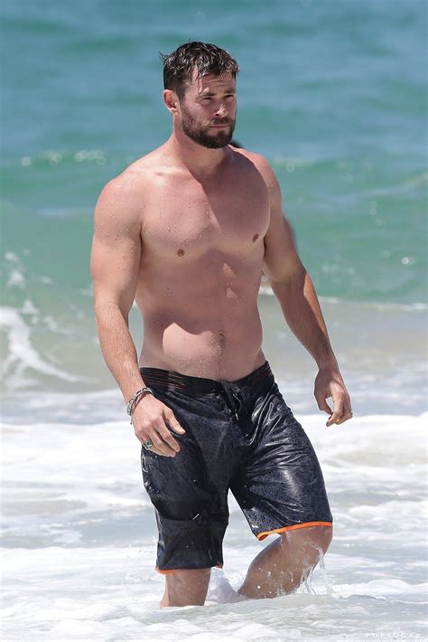 Here Are Some Shirtless Photos Of Chris Hemsworth To Help You Make It