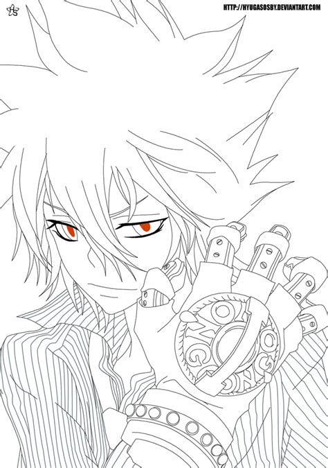 Vongola Primo Lineart By Nagadih On Deviantart