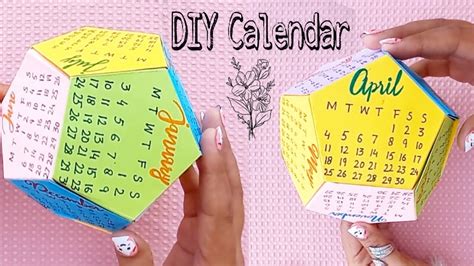 How To Make Desk Calendar Diy Homemade Calendar Diy Desk Decor