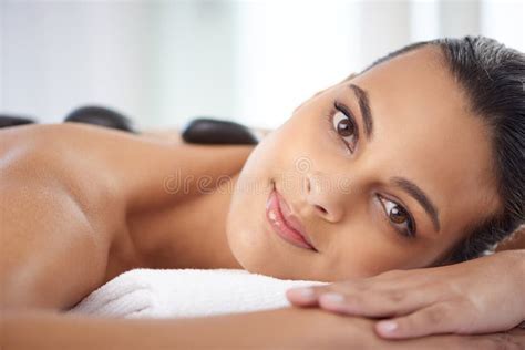 Give Yourself A Breakyou Deserve It A Beautiful Young Woman Relaxing During Spa Treatment