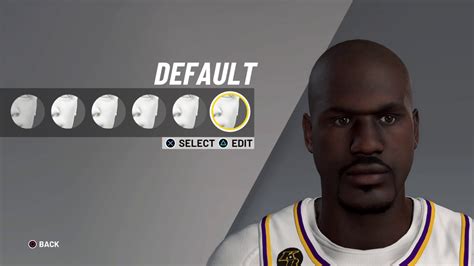 Nba 2k20 Shaquille Oneal Face Creation Youtube