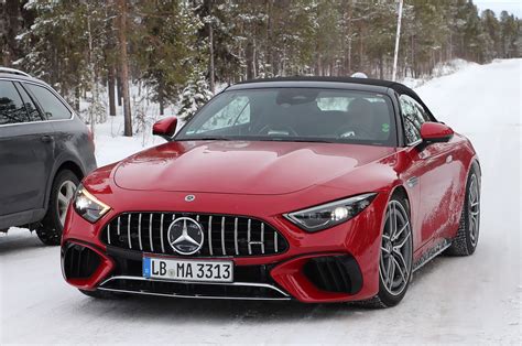 The 2023 Mercedes Amg Sl 63e Steps Out In The Cold