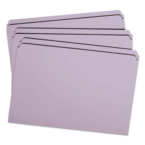 Smead File Folders Straight Cut Reinforced Top Tab Legal Lavender