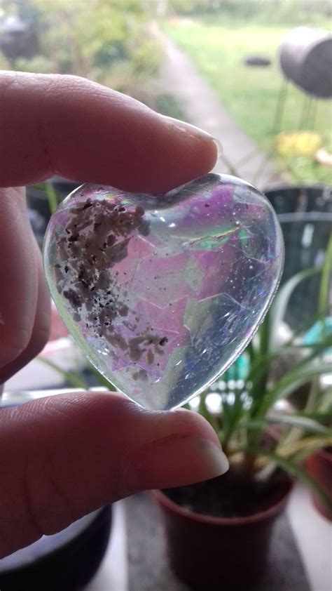 Resin Heart With Ashes Inside Memorial Keepsake Unique Items