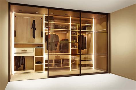 Walk In Wardrobe With Tinted Glass Sliding Doors Best Prices On Sleek