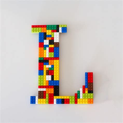 Monogram Wall Letter 10 Made With Lego® Bricks