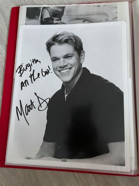 Autograph Matt Damon