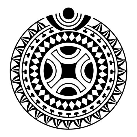 Tribal Tattoo Design Pattern Polynesian Mandala Vector Geometric