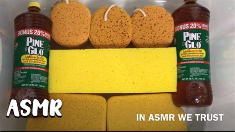 Asmr 🌲pine Glo X New Sponges Bucket Two Full Bottle Pours