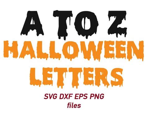 Download halloween letters svg halloween alphabets svg horror