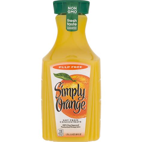 Simply Orange Juice Nutrition Facts Blog Dandk