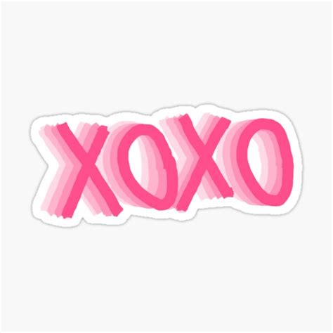 xoxo sticker for sale by liibbysmith redbubble