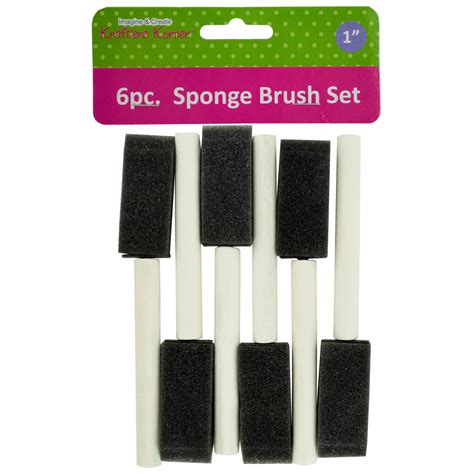 New 617848 Craft Sponge Brush Set 91 Pack Craft Cheap Wholesale