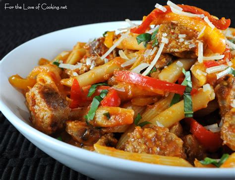 We are italian and if you go through my recipes you'll find alot of wonderful, quick and easy pasta dishes. Penne with Sausage, Peppers, and Homemade Marinara | For ...