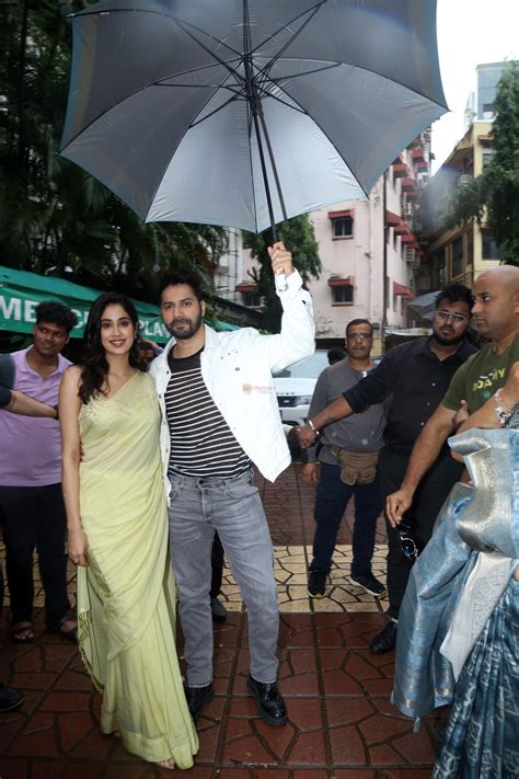 Janhvi Kapoor Varun Dhawan At The National College For Bawaal Movie Promotion On 24 July 2023