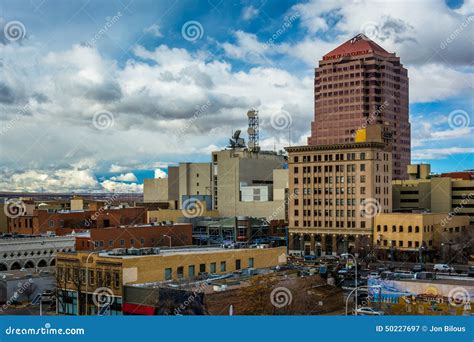 View Of Buildings In Downtown Albuquerque New Mexico Editorial