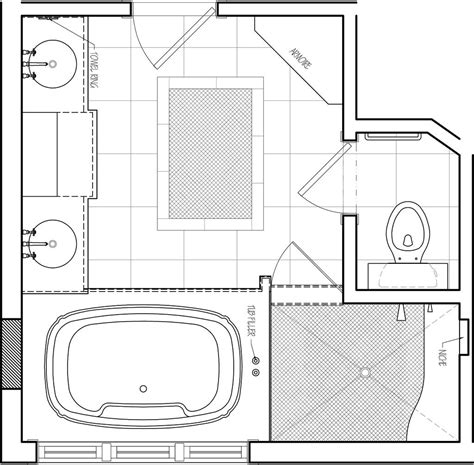 Floor Plan Luxury Master Bathroom Layout Homyracks